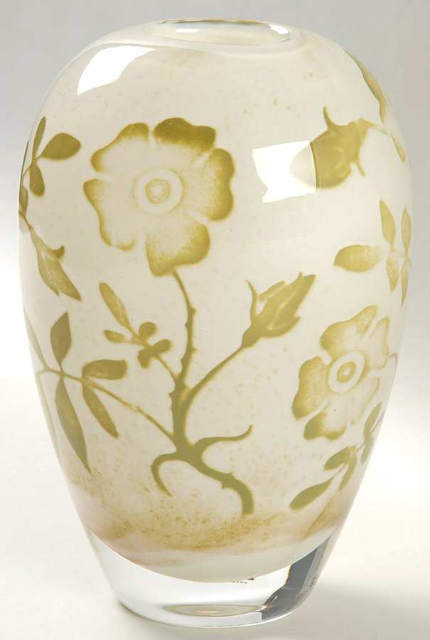 Floating Flowers 7" Flower Vase by Kosta-Boda-1
