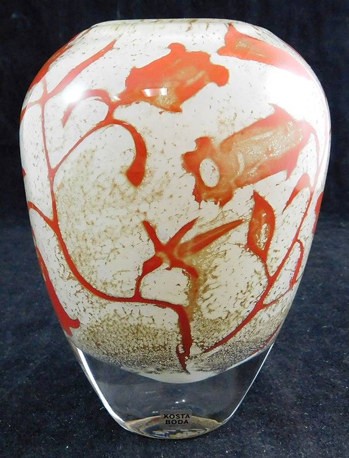 Floating Flowers 5" Flower Vase by Kosta-Boda-1