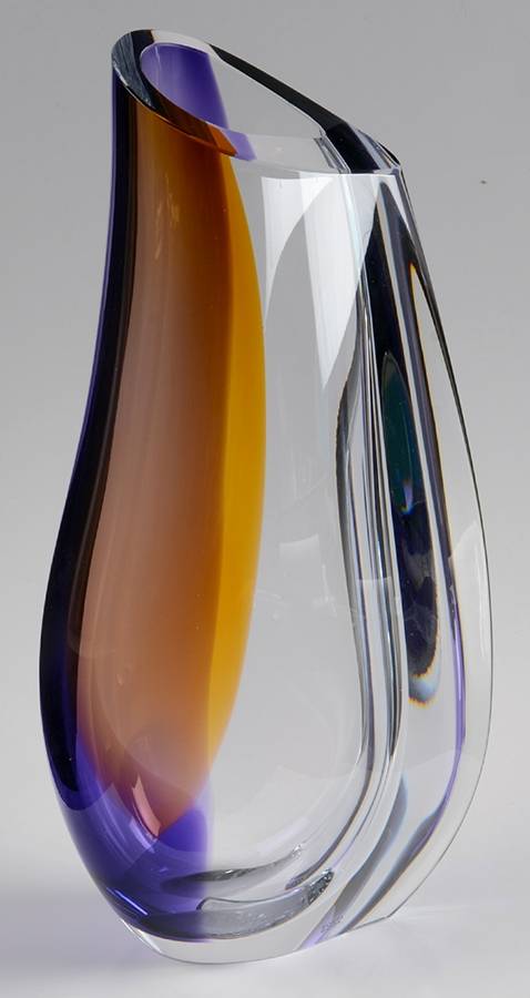 Orchid 11" Flower Vase by Kosta-Boda-1