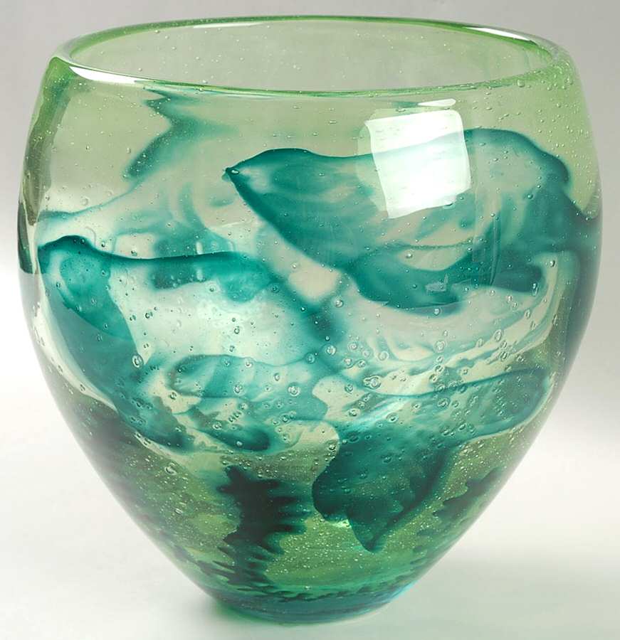 Underworld Green 8" Flower Vase by Kosta-Boda-1