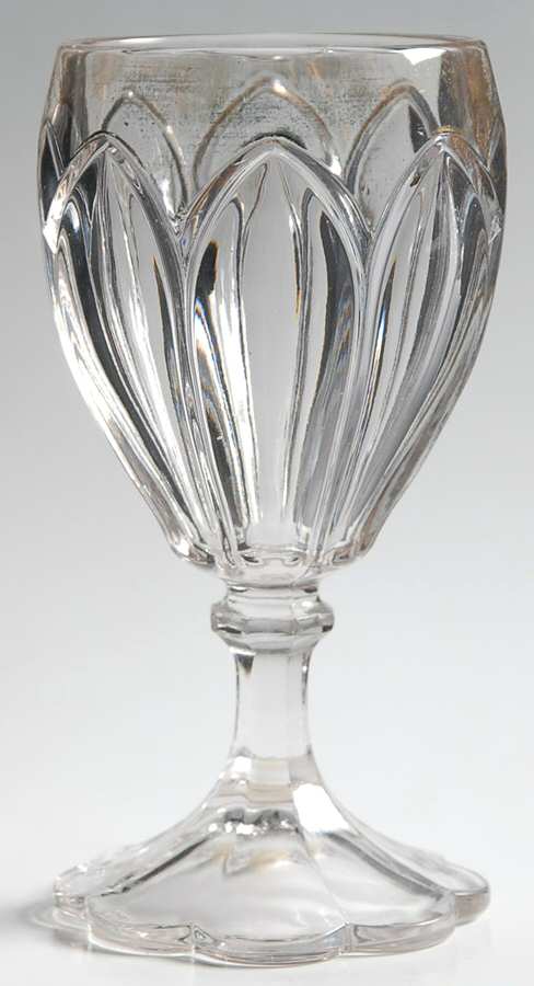 Columbia (Gold Trim) Water Goblet by US Glass-1