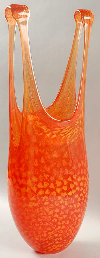 Catwalk 18" 2-Handled Vase by Kosta-Boda-1