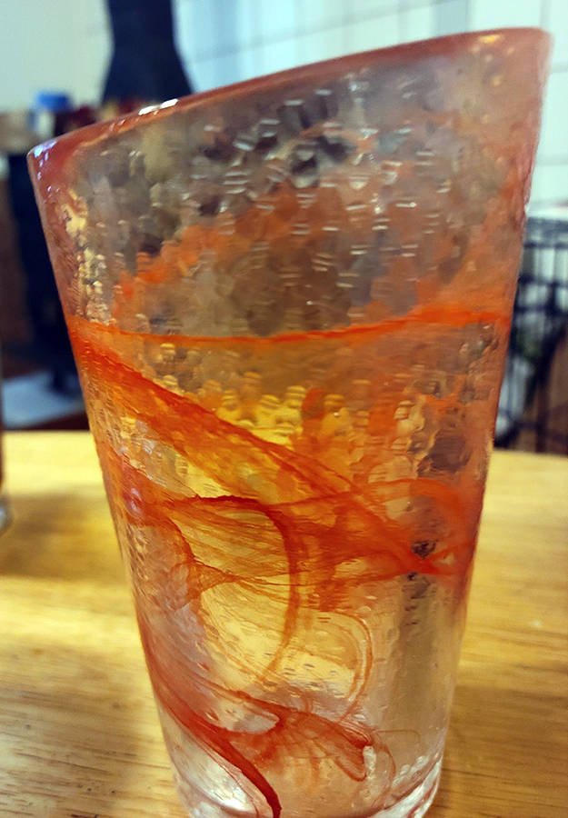Mine Orange 16 Oz Flat Tumbler by Kosta-Boda-1