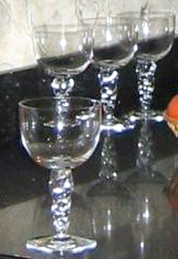Terrazzo Clear Water Goblet by Kosta-Boda-1