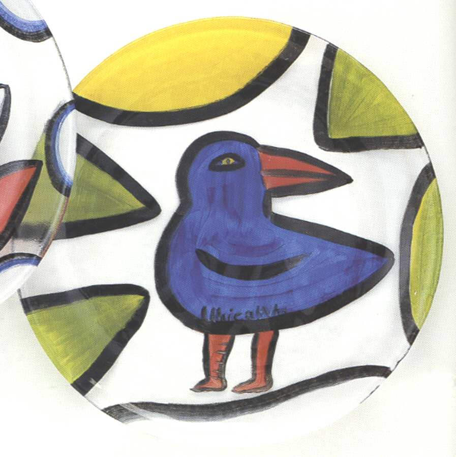 Peace 15" Round Platter by Kosta-Boda-1