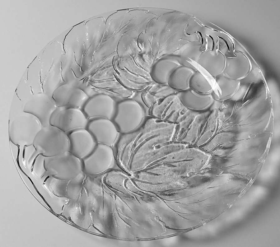 Vintage Frosted Dinner Plate by Kig (Indonesia)-1
