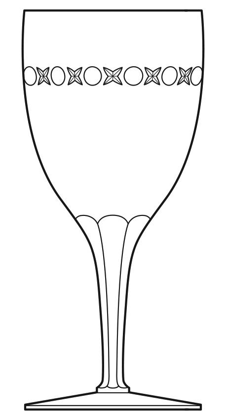 KUS14 Water Goblet by Kusak Cut Glass Works-1