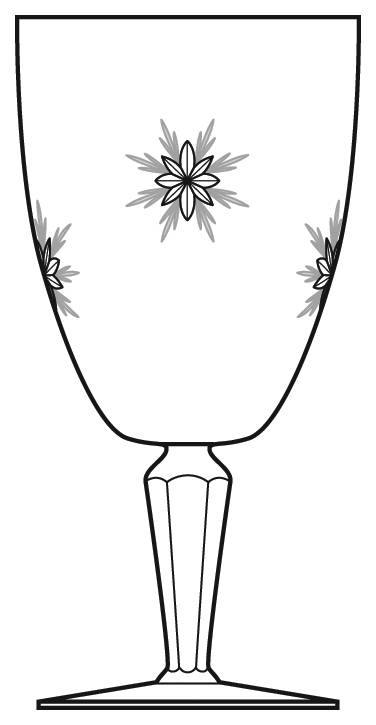 Twinkle Water Goblet by Kusak Cut Glass Works-1