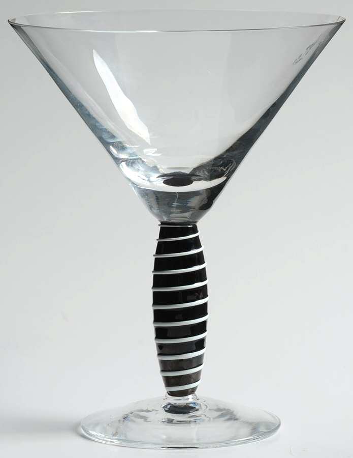 Epoque Black Martini Glass by Kosta-Boda-1