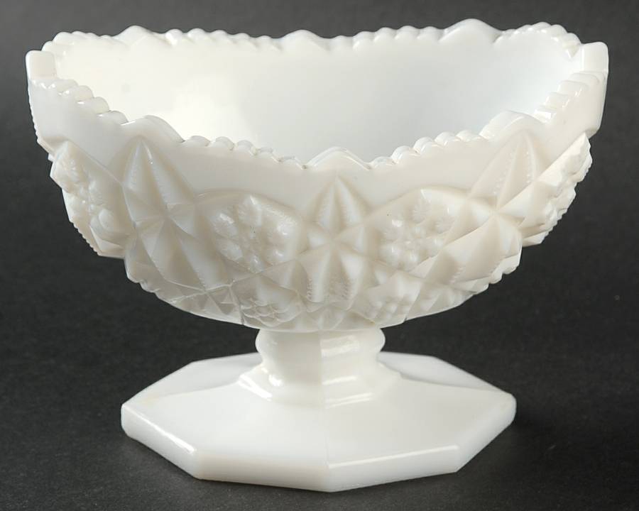 Toltec Milk Glass Single Light Candlestick by Kemple-1