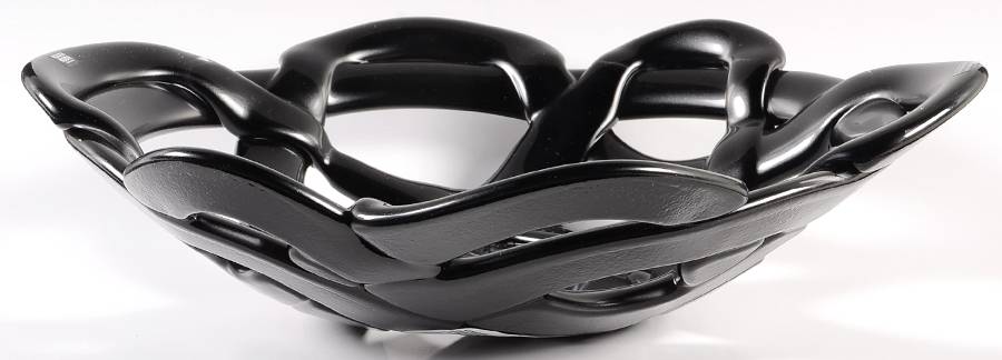Basket 12" Round Basket by Kosta-Boda-1