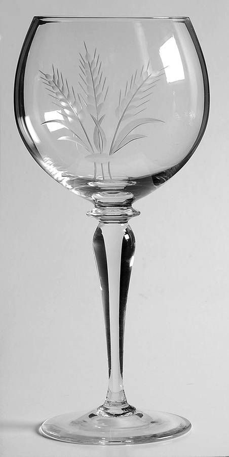 Wheat Water Goblet by Kusak Cut Glass Works-1