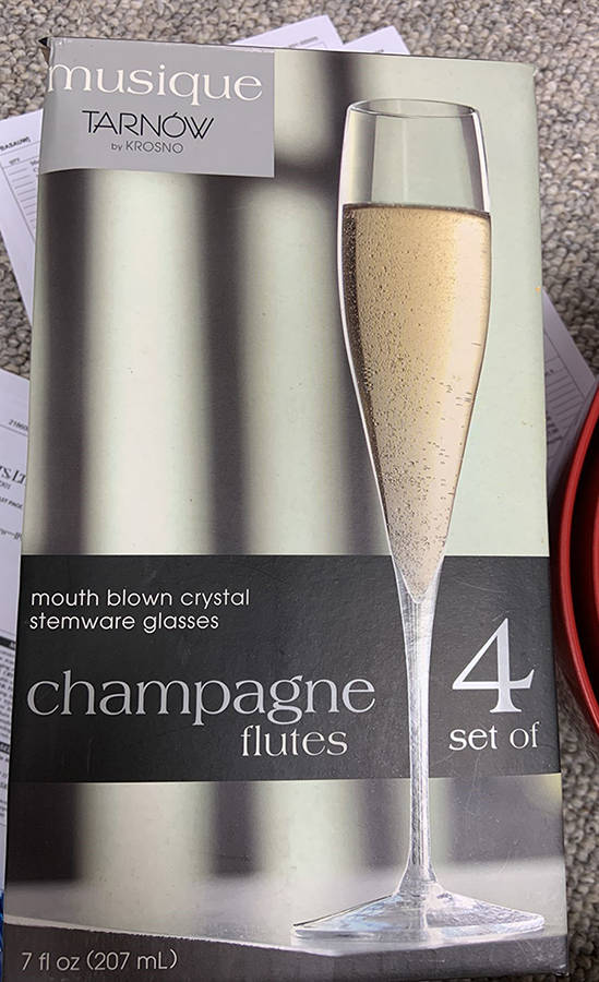 Musique Fluted Champagne by Krosno-1