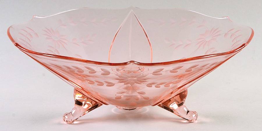 Jubilee Pink 11" 3-Toed Footed Bowl by Lancaster-1