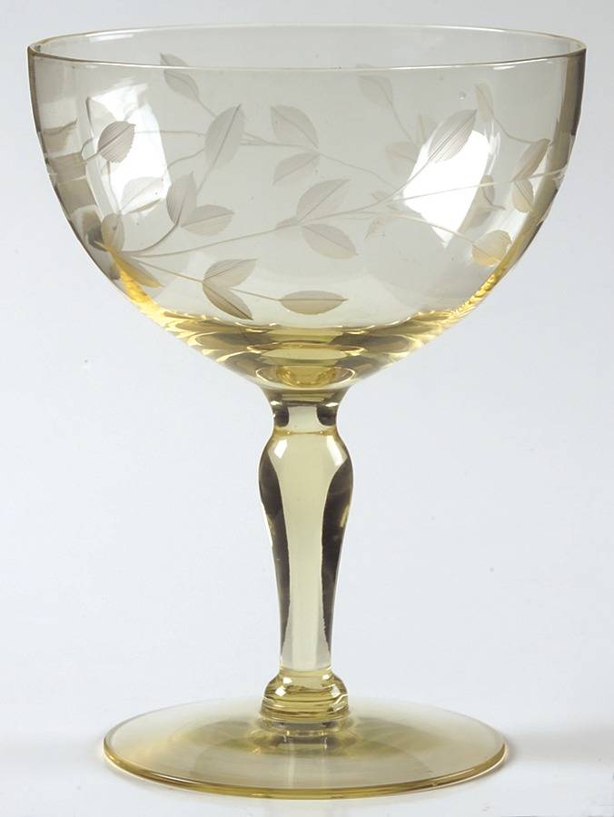Jubilee Yellow Champagne/Tall Sherbet by Lancaster-1