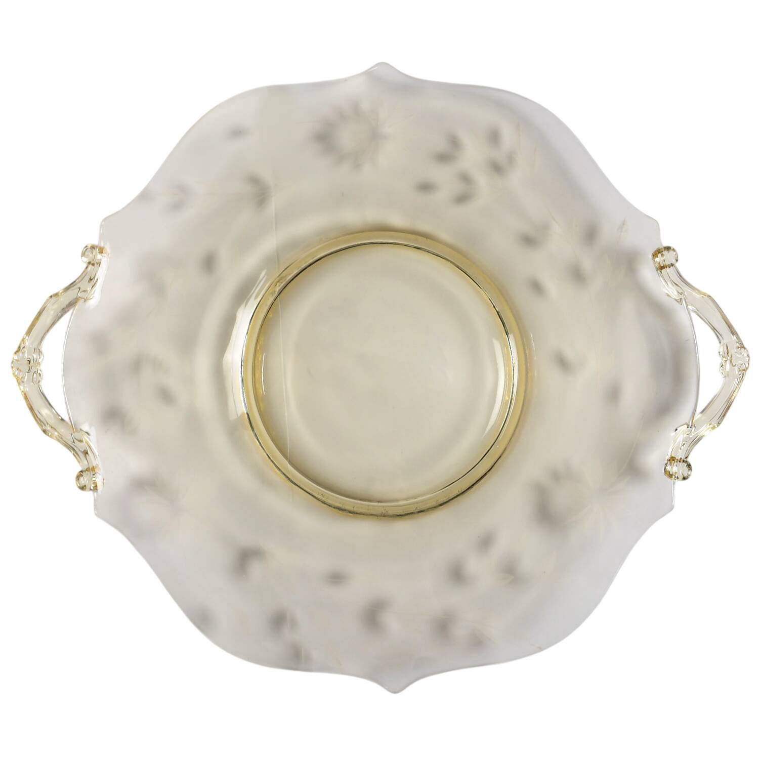 Jubilee Yellow Handled Cake Plate by Lancaster-1