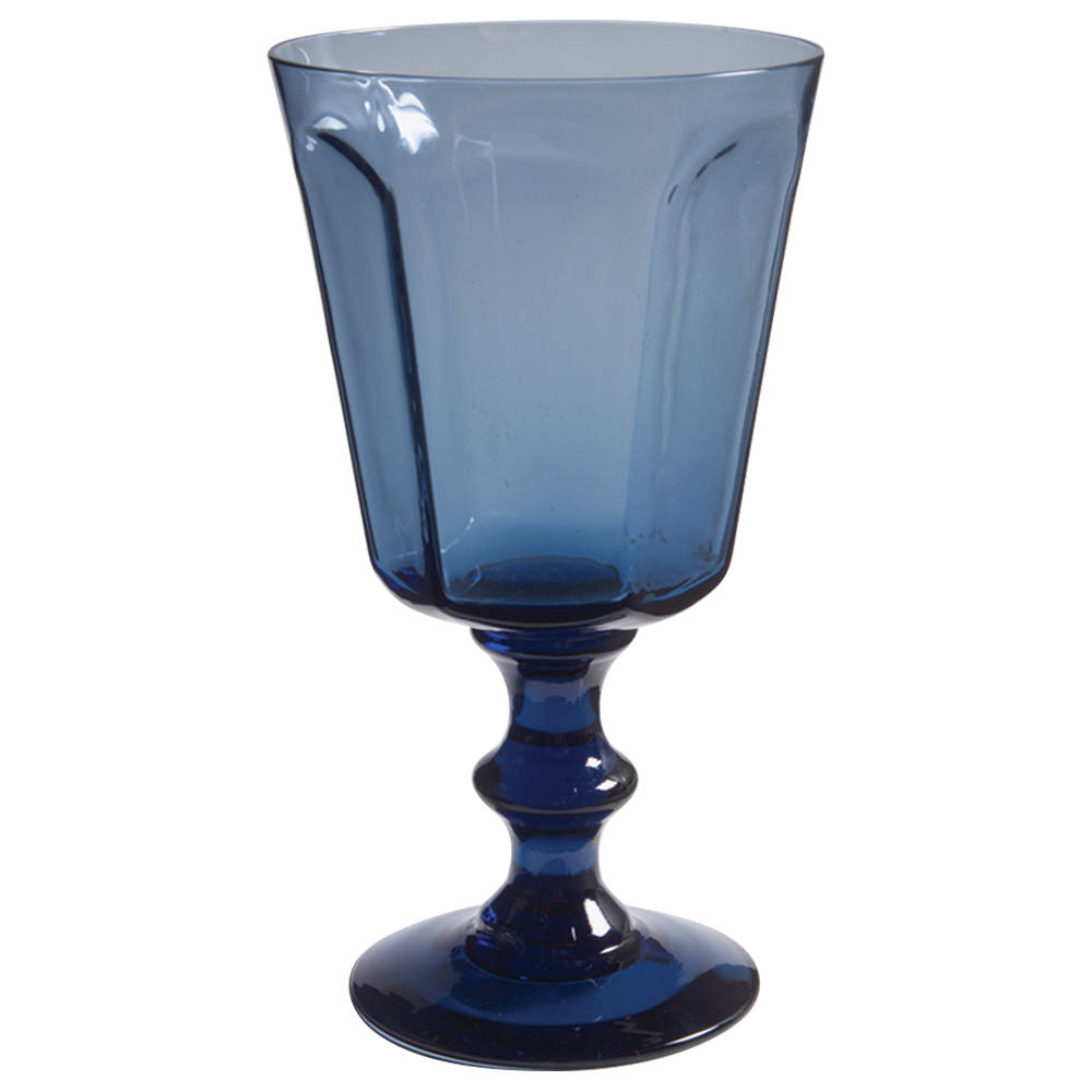 Antique Dark Blue Water Goblet by Lenox-1