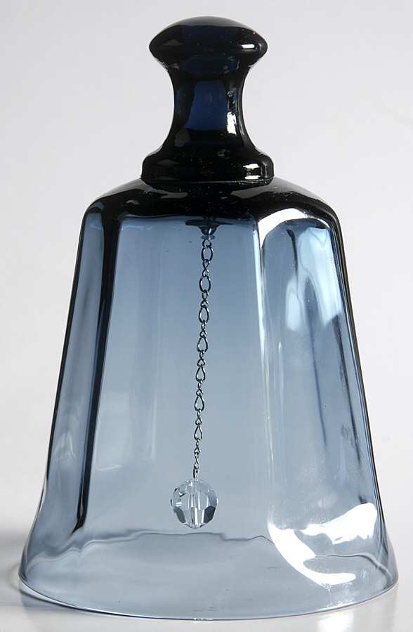 Antique Dark Blue Bell Made From Goblet by Lenox-1