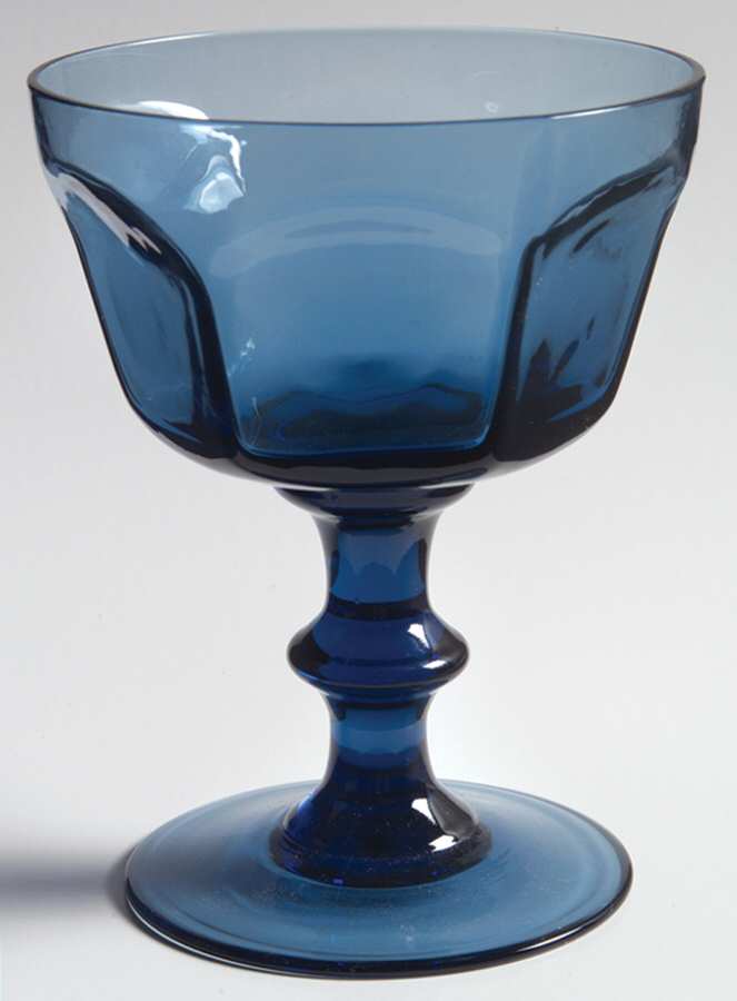 Antique Dark Blue Champagne/Tall Sherbet by Lenox-1
