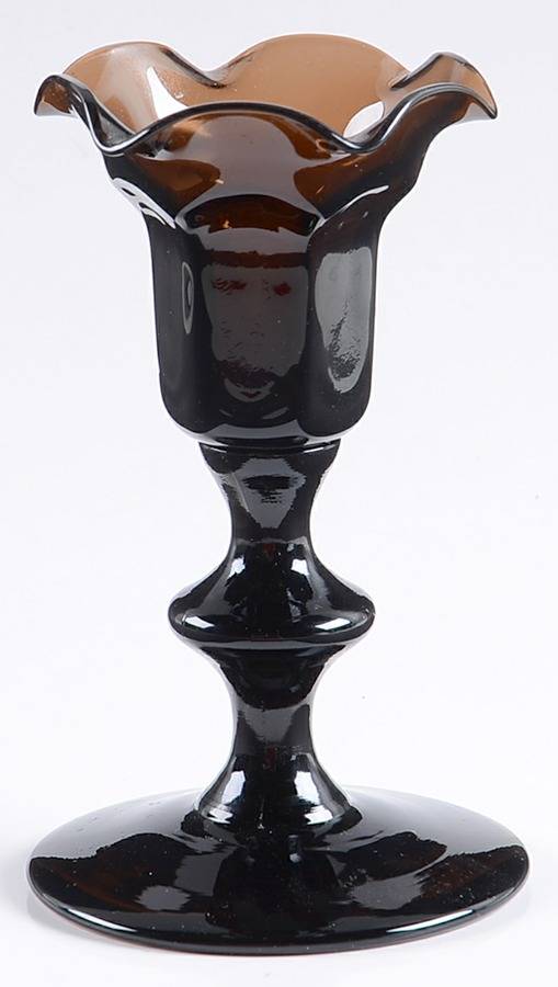 Antique Brown Single Light Candlestick by Lenox-1