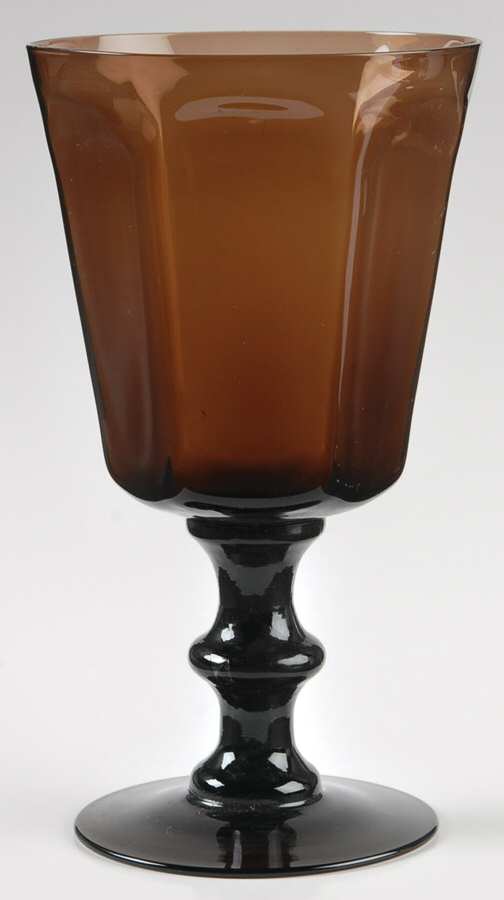 Antique Brown Water Goblet by Lenox-1