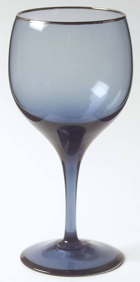 Blue Shadow (Platinum Trim) Wine Glass by Lenox-1