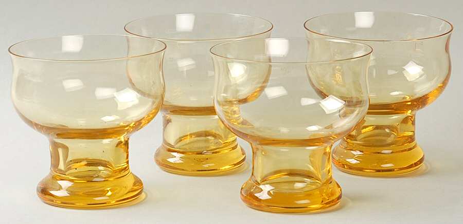 Clarion Yellow Champagne Tall Sherbet - Set of 4 by Lenox-1
