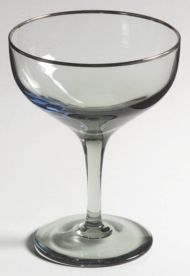Green Shadow (Platinum Trim) Champagne/Tall Sherbet by Lenox-1