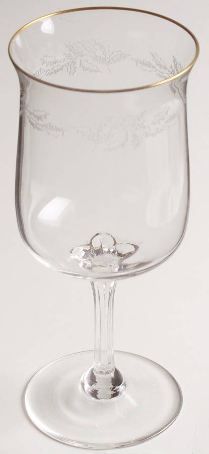 Holiday (Older, Gold Trim) Water Goblet by Lenox-1