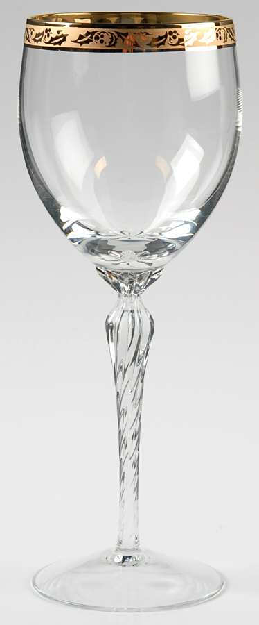 Holiday (Newer, Gold Trim) Water Goblet by Lenox-1