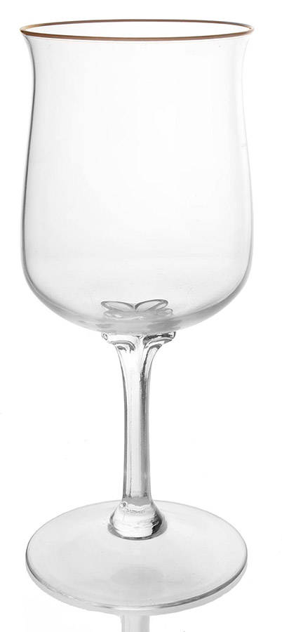 Intrigue (Gold Trim) Water Goblet by Lenox-1