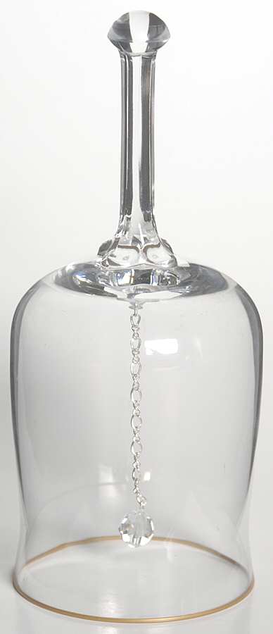 Intrigue (Gold Trim) Bell Made From Wine Glass by Lenox-1