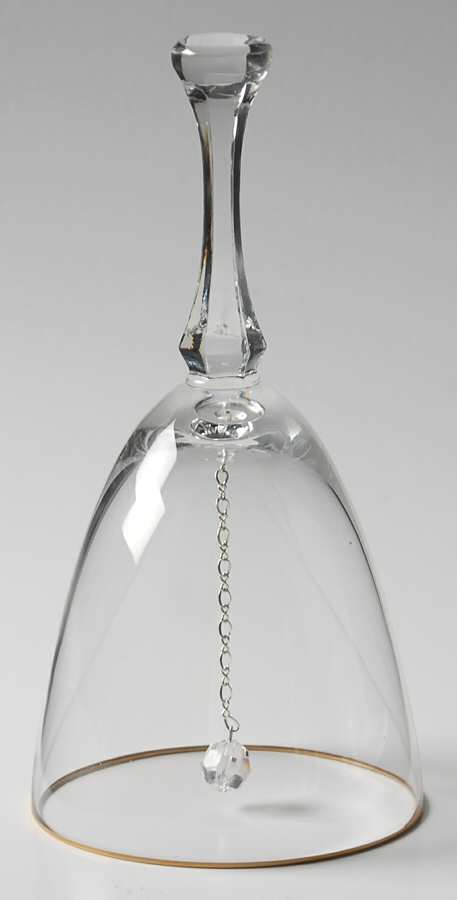 Mansfield (Gold Trim) Bell Made From Goblet by Lenox-1