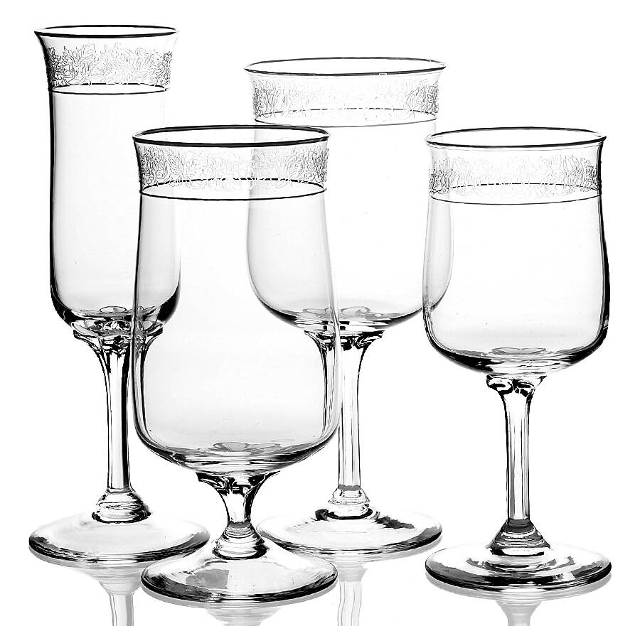 Moonspun (Platinum Trim) 32 Piece Estate Set by Lenox-1
