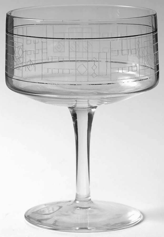 Modern Profile (Platinum Trim) Champagne/Tall Sherbet by Lenox-1