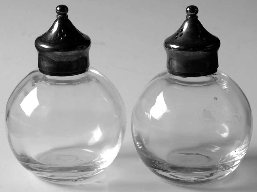 Optika Clear Shaker Set & Sterling Lids by Lenox-1