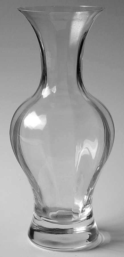 Optika Clear 10" Oriental Vase by Lenox-1