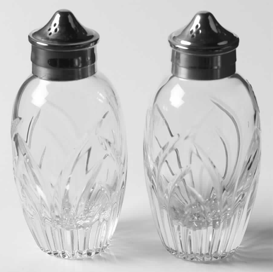 Saratoga Clear Shaker Set & Sterling Lids by Lenox-1