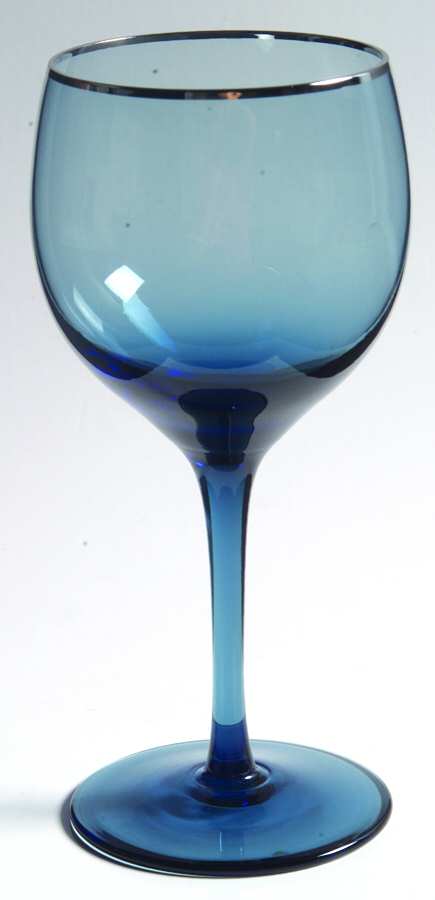 Silver Shadow Blue Gray (Platinum) Water Goblet by Lenox-1