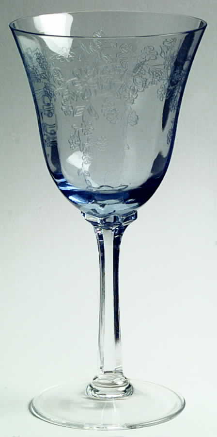 Sky Blossoms Blue Bowl Water Goblet by Lenox-1