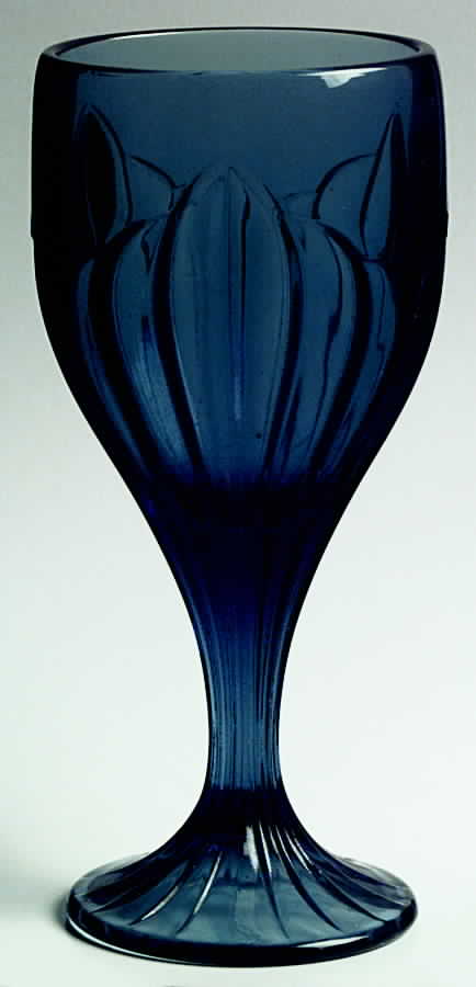 Sky Blossoms Blue Water Goblet by Lenox-1