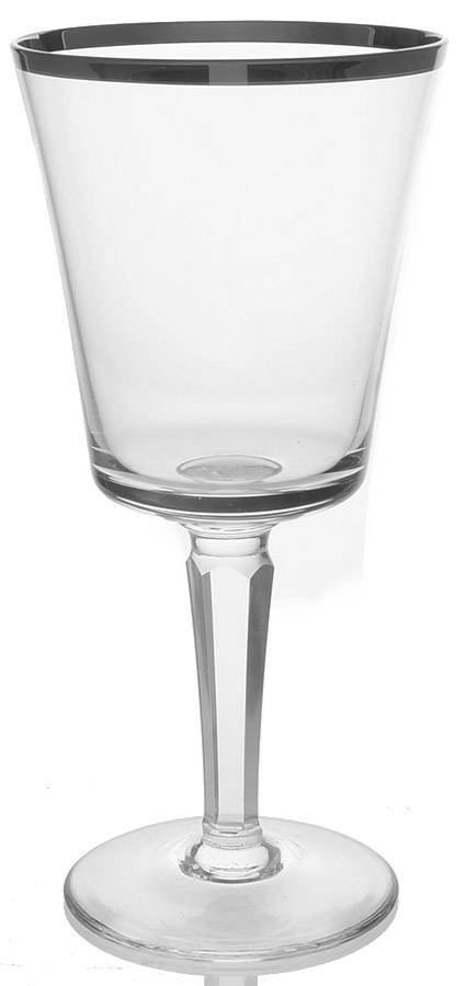 Solitaire (Platinum Trim) Wine Glass by Lenox-1