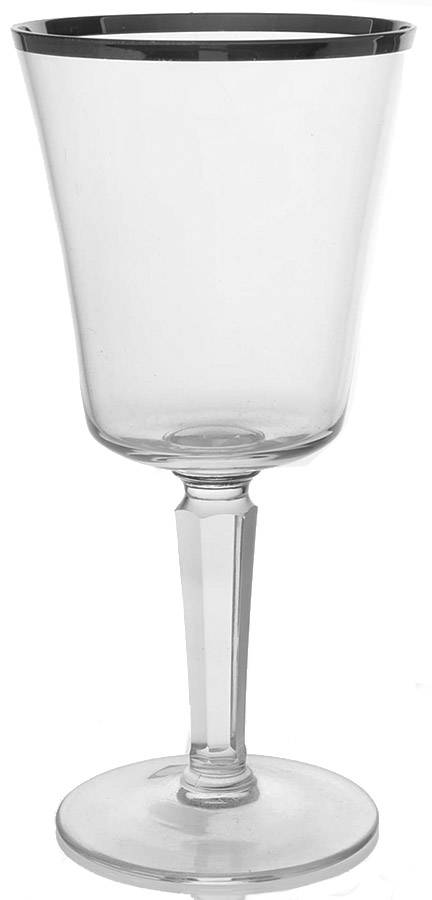 Solitaire (Platinum Trim) Water Goblet by Lenox-1