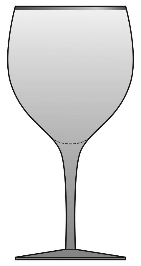 Twilight Shadow Smoke (Platinum Trim) Water Goblet by Lenox-1