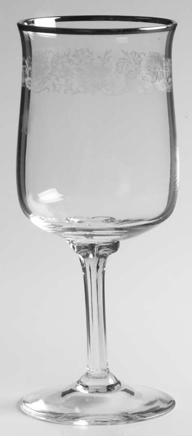 White Echo (Platinum Trim) Wine Glass by Lenox-1