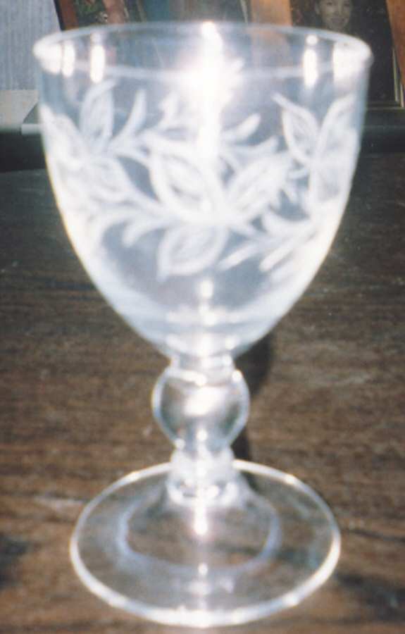 Rose Leaf Water Goblet by Lonnquists-1