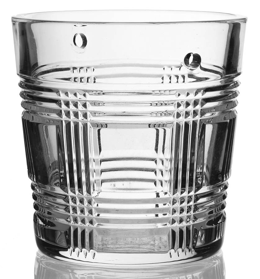 Glen Plaid Ice Bucket, No Detachable Handle by Ralph Lauren Crystal-1