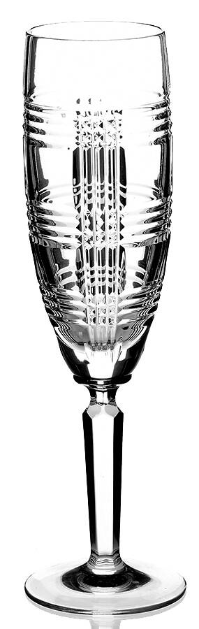 Glen Plaid Fluted Champagne by Ralph Lauren Crystal-1