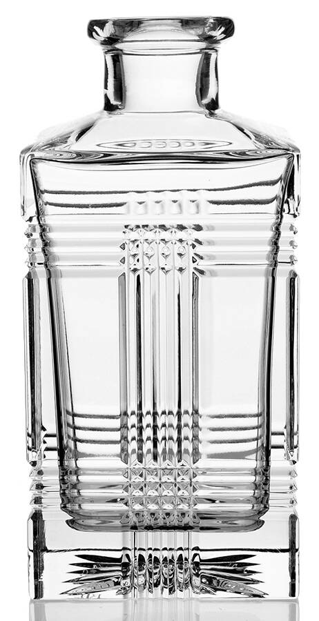 Glen Plaid Square Decanter No Stopper by Ralph Lauren Crystal-1