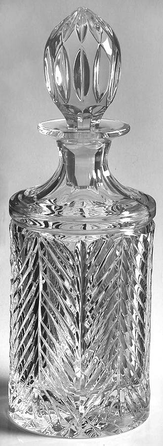 Herringbone Decanter & Stopper by Ralph Lauren Crystal-1